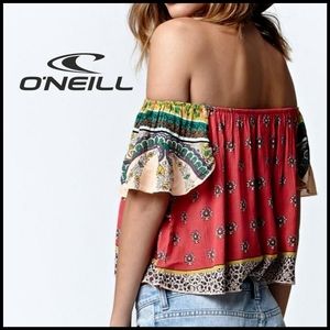 O'Neill Boho Cold Off the Shoulder Dallas Crop Top
